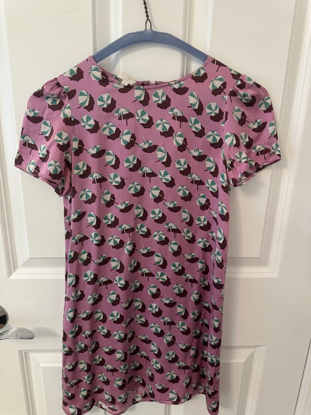 Gucci Lavender Pink Umbrella Print Casual Kids Dress